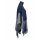 Damen Gem&uuml;tlicher und Weicher Poncho mit Fransen Blau Grau