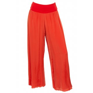 Cara Mia Hose Seide Damen Neu Sommer Viele Farben Haremshose 36 38 40 42 rot