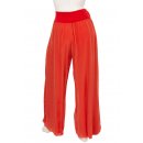 Cara Mia Hose Seide Damen Neu Sommer Viele Farben Haremshose 36 38 40 42 rot