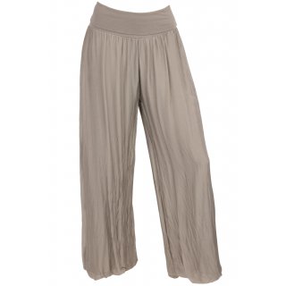 Cara Mia Hose Seide Damen Neu Sommer Viele Farben Haremshose 36 38 40 42 taupe