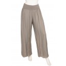 Cara Mia Hose Seide Damen Neu Sommer Viele Farben Haremshose 36 38 40 42 taupe