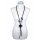 Damen Halskette Kautschukkette Schwarz 1620B1