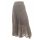 Maxirock Damen Baumwolle mit elastischer Taille Taupe