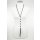 Damen Halskette Kautschukkette Schwarz in vielen Varianten Schmale H&uuml;lsen