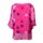 Bluse Tunika Shirt Seide Damen Neu Sommer Punkte Pink 36 38