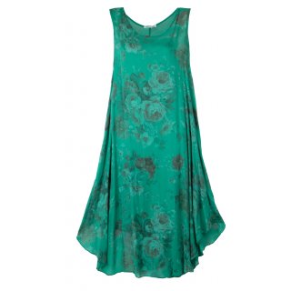 Leichtes Sommerkleid für Damen Maxi-Kleid Viskose Grün 40 42 44