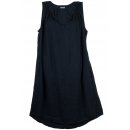 Leichtes Damen-Sommerkleid Leinen A-Linie Dunkel-Blau 38 40