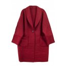 Warme Woll-Jacke Mantel mit Revers-Kragen Damen Neu Mehrere Farben 46 48