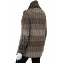 Winter-Mantel Jacke Tulpenform Damen Neu Wolle Braun 38 40 42