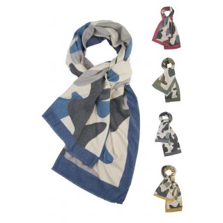 Weicher Damen-Schal mit Muster Viskose Maxi XXL Mehrere Farben