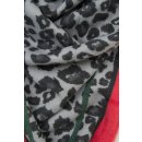 Damen-Schal Dreiecks-Tuch aus Viskose und Baumwolle Maxi XXL Rot
