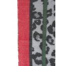 Damen-Schal Dreiecks-Tuch aus Viskose und Baumwolle Maxi XXL Rot