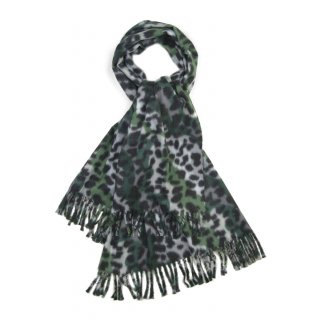 Hochwertiger Damen-Schal aus Viskose, Kaschmir und Wolle Maxi XXL Grün
