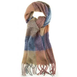 Flauschiger Winter-Schal für Damen Neu mit Wolle Maxi XXL Beige