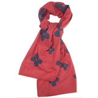 Hochwertiger Damen-Schal aus Kaschmir und Baumolle Maxi XXL Rot