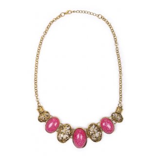 Cara Mia Halskette für Damen Leichte Statementkette in Pink