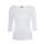 Muse Shirt f&uuml;r Damen mit 3/4 Arm und Rundhals Baumwolle Stretch Wei&szlig; M
