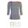 Muse Shirt f&uuml;r Damen mit 3/4 Arm und Rundhals Baumwolle Stretch Wei&szlig; M