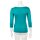 Muse Shirt f&uuml;r Damen mit 3/4 Arm und Rundhals Baumwolle Stretch Gr&uuml;n M