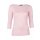 Muse Shirt f&uuml;r Damen mit 3/4 Arm und Rundhals Baumwolle Stretch Ros&eacute; M
