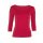 Muse Shirt f&uuml;r Damen mit 3/4 Arm und Rundhals Baumwolle Stretch Rot M
