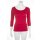 Muse Shirt f&uuml;r Damen mit 3/4 Arm und Rundhals Baumwolle Stretch Rot M