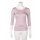 Muse Shirt f&uuml;r Damen mit 3/4 Arm und Rundhals Baumwolle Stretch Flieder M