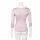 Muse Shirt f&uuml;r Damen mit 3/4 Arm und Rundhals Baumwolle Stretch Flieder M