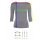 Muse Shirt f&uuml;r Damen mit 3/4 Arm und Rundhals Baumwolle Stretch Royal Blau S