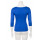 Muse Shirt f&uuml;r Damen mit 3/4 Arm und Rundhals Baumwolle Stretch Royal Blau S