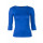 Muse Shirt f&uuml;r Damen mit 3/4 Arm und Rundhals Baumwolle Stretch Royal Blau S