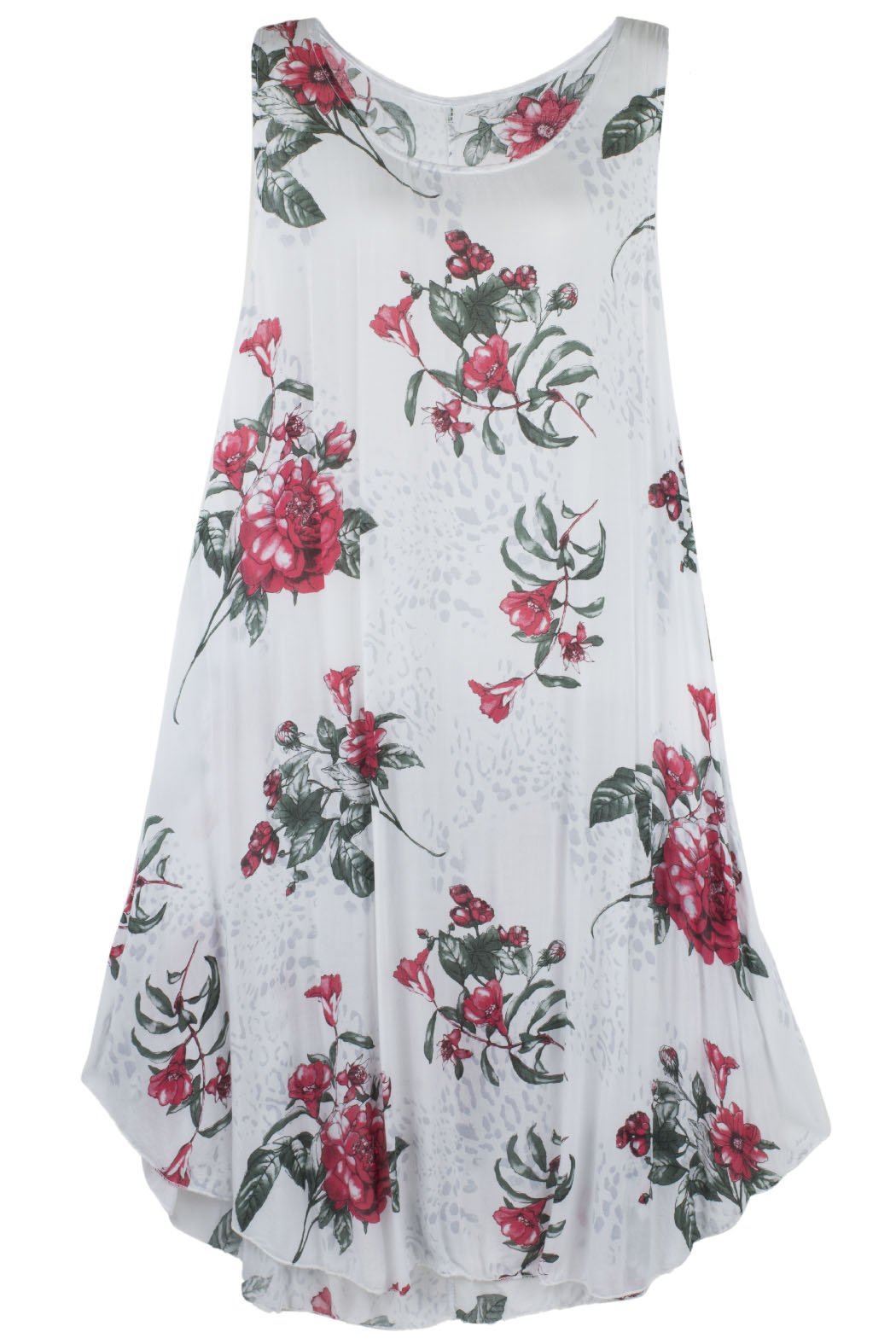 Leichtes Sommerkleid für Damen Maxi-Kleid Viskose Weiß ...