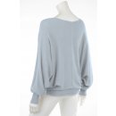 Strick-Pullover f&uuml;r Damen mit Fledermaus-&Auml;rmeln Viskose Grau 38 40 42