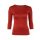 Muse Shirt f&uuml;r Damen mit 3/4 Arm und Rundhals Baumwolle Stretch viele Farben kupferrot S