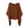 Seidentunika Damen made in italy lang Fledermaus-&Auml;rmel Viele Farben 38-44 schokoladenbraun
