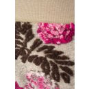 Woll-Rock Damen Kurz Stretch-Bund Winter Viele Farben 40 42 beige/blumen