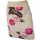 Woll-Rock Damen Kurz Stretch-Bund Winter Viele Farben 40 42 beige/blumen