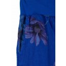Leinenhose f&uuml;r Damen Sommer Leicht mit Gummi-Bund Viele Farben 38-42 royalblau