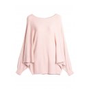 Pullover für Damen mit Fledermaus-Ärmeln...