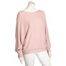 Pullover f&uuml;r Damen mit Fledermaus-&Auml;rmeln Viskose Viele Farben One Size 38-42 hell-altrosa