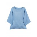 Shirt Oberteil Halbarm Edel Damen Leinen One Size 40-44...