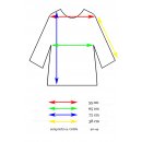 Shirt Oberteil Halbarm Edel Damen Leinen One Size 40-44 hellblau