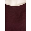 Shirt Oberteil Halbarm Edel Damen Leinen One Size 40-44 bordeaux