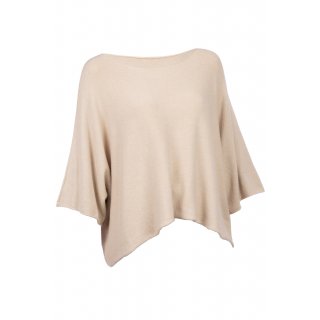 Kurzer Eleganter Pullover für Damen mit Halbarm Viskose 38-44 one size beige