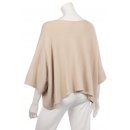 Kurzer Eleganter Pullover f&uuml;r Damen mit Halbarm Viskose 38-44 one size beige
