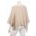 Kurzer Eleganter Pullover f&uuml;r Damen mit Halbarm Viskose 38-44 one size beige