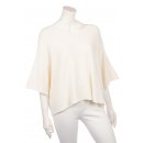 Kurzer Eleganter Pullover f&uuml;r Damen mit Halbarm Viskose 38-44 one size creme