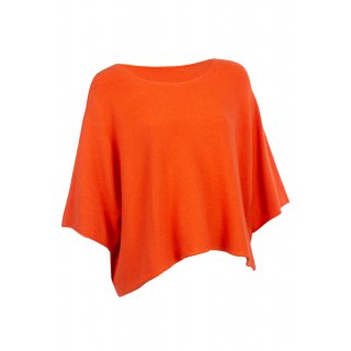 Kurzer Eleganter Pullover für Damen mit Halbarm Viskose 38-44 one size orange