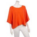 Kurzer Eleganter Pullover f&uuml;r Damen mit Halbarm Viskose 38-44 one size orange
