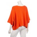 Kurzer Eleganter Pullover f&uuml;r Damen mit Halbarm Viskose 38-44 one size orange